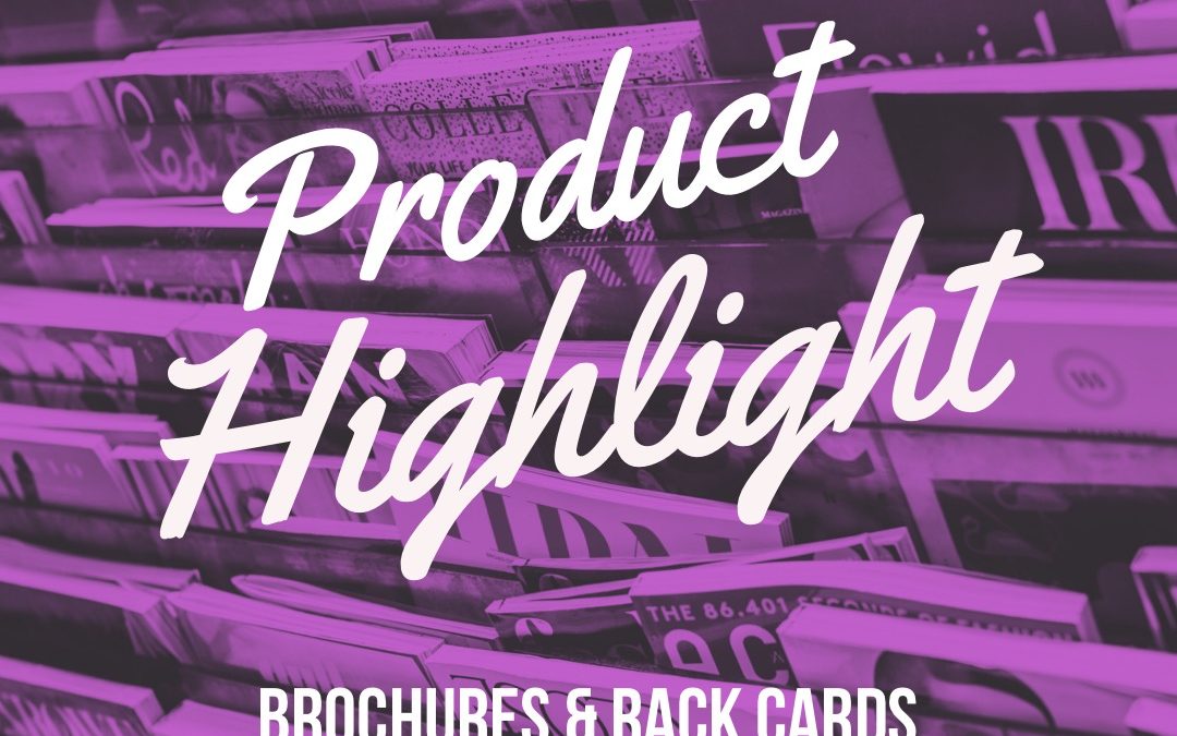 product highlight-brochure, rack card